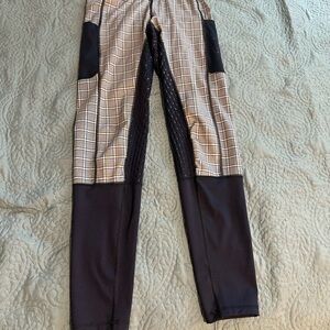Equiesse Atelier Riding Tights medium navy plaid